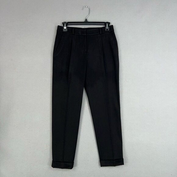 kate spade Pants - Kate Spade Pants Womens 2 Black Pleated Cuffed Minimal Quiet Luxury Office Work